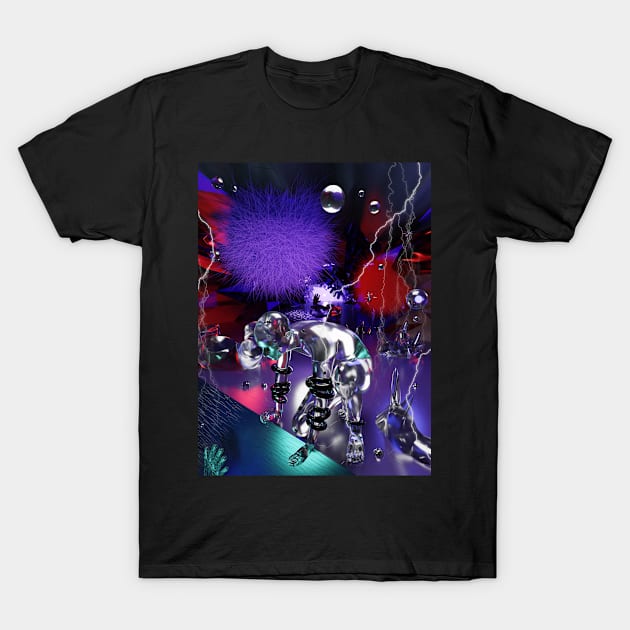 COLORFUL FANTASY FUTURISTIC 3D DIGITAL ART T-Shirt by MeditativeLook